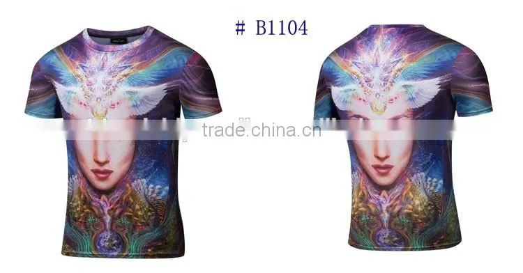 Short Sleeve T shirt with 3D Full Printing for Wholesale