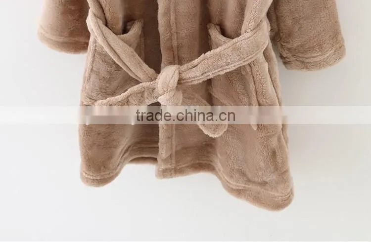Kids animal bathrobe design your own children bathrobe wholesale