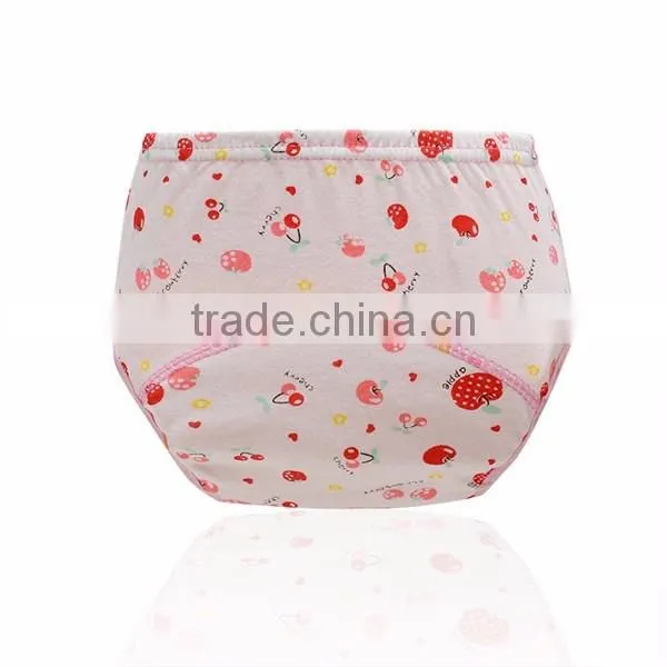 hot selling 7 designs leak-proof baby training pants full printed pure cotton baby cloth diaper