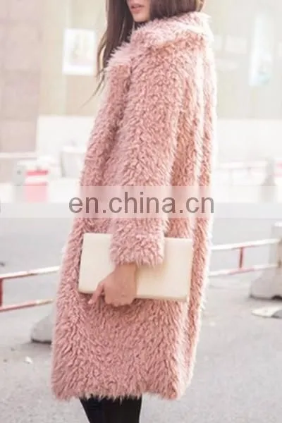 Women Faux Fur Long Coat