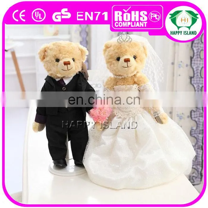 HI CE Sweety couple teddy bear wedding for valentine gifts