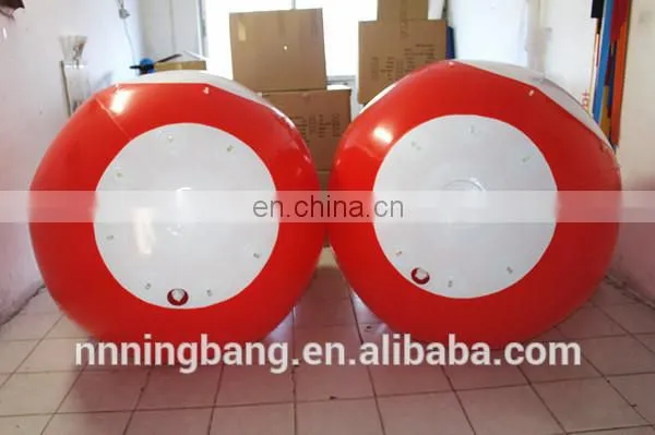 Red color China factory supply inflatable floating water park games buoy