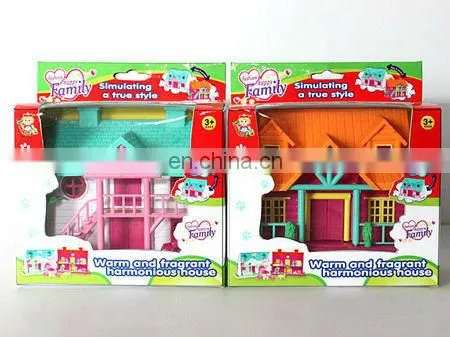 Hot sell kids plastic toy villa
