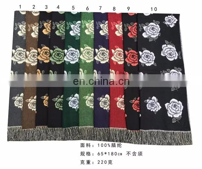 New design great quality wool feeling cashmere scarf pashmina scarf