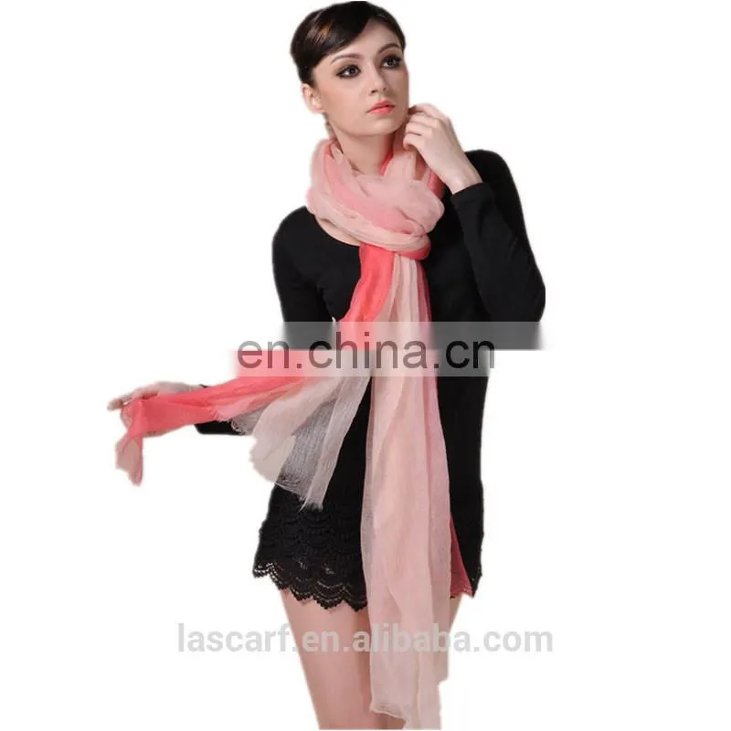 rainbow color hand painted cashmere shawl