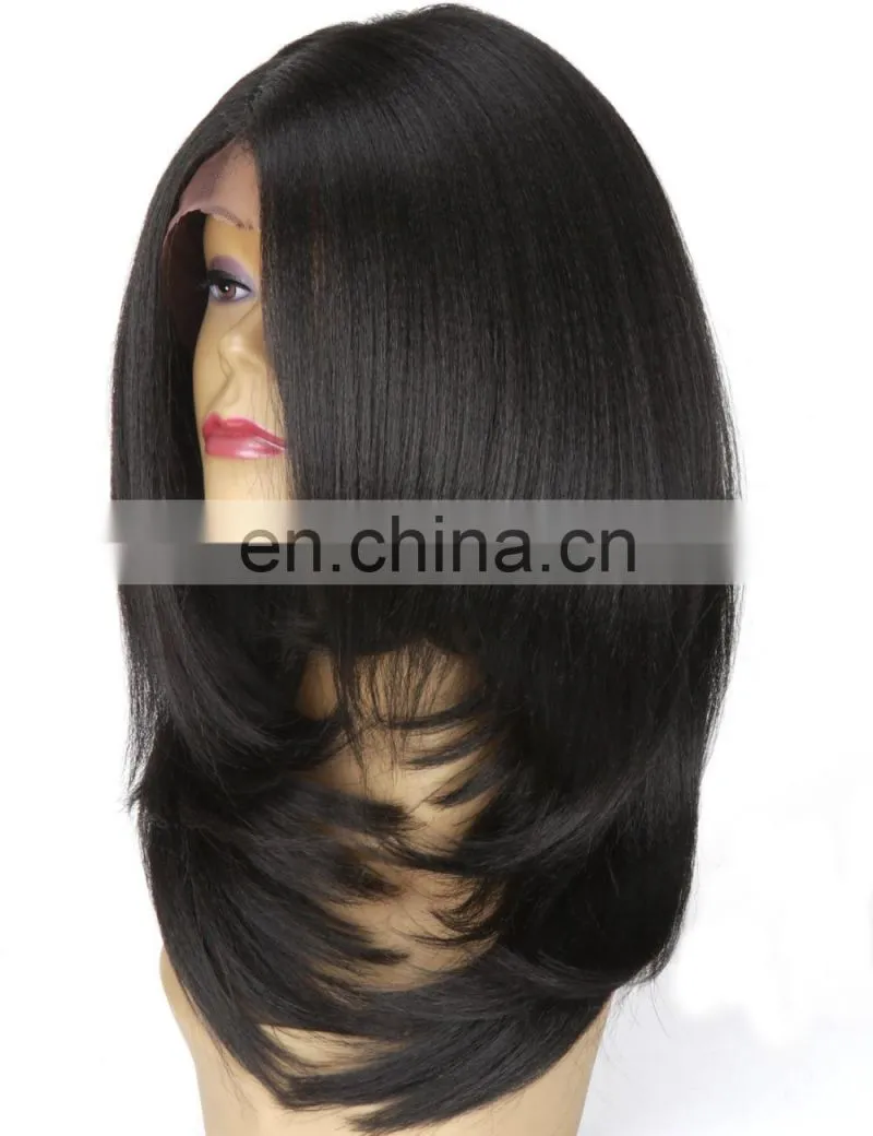 Guangzhou brazilian hair preplucked jewish wig
