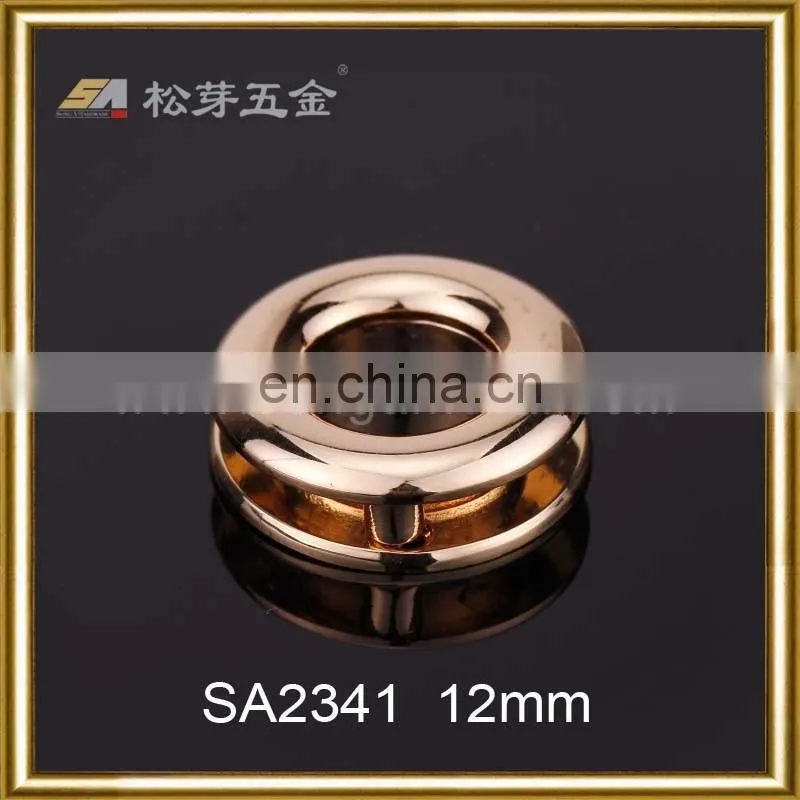 Metal Grommets For Handbags, Nickel Free Eyelets For Leather Goods, Plated Zinc Alloy Eyelet