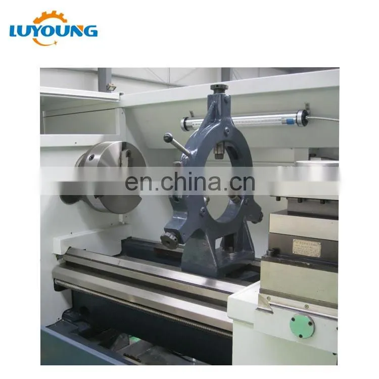CK6163 cnc lathe machine horizontal with 2 axis tool holder