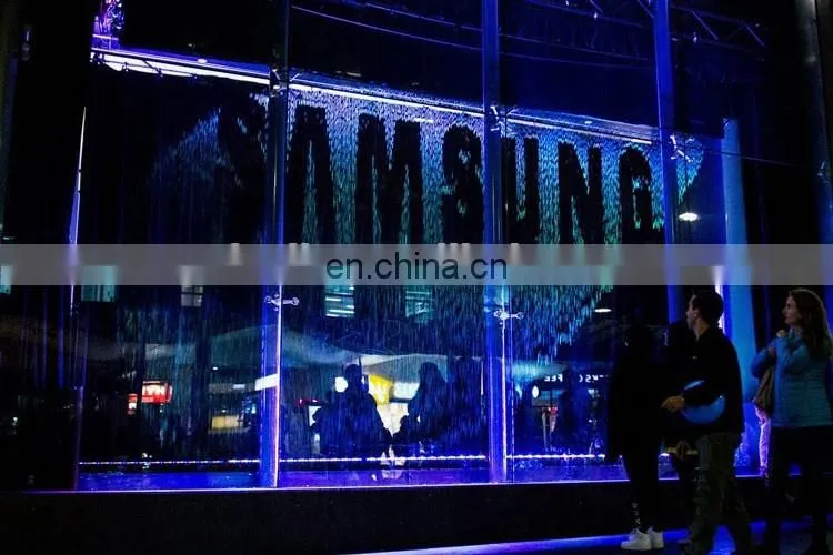 Digital graphic water curtain water shell fountain
