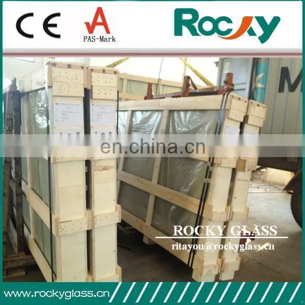 10mm 12mm thick tempered glass with holes for spider curtain wall