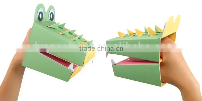 Make Your Own Paper craft DIY Crocodile Animal Puppet Kit