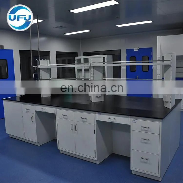 Central Workbench Steel Structure for Chemical Laboratory