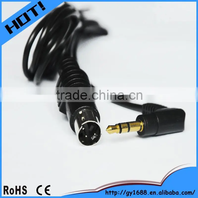 well customized 3P mini din to 3.5mm audio cable