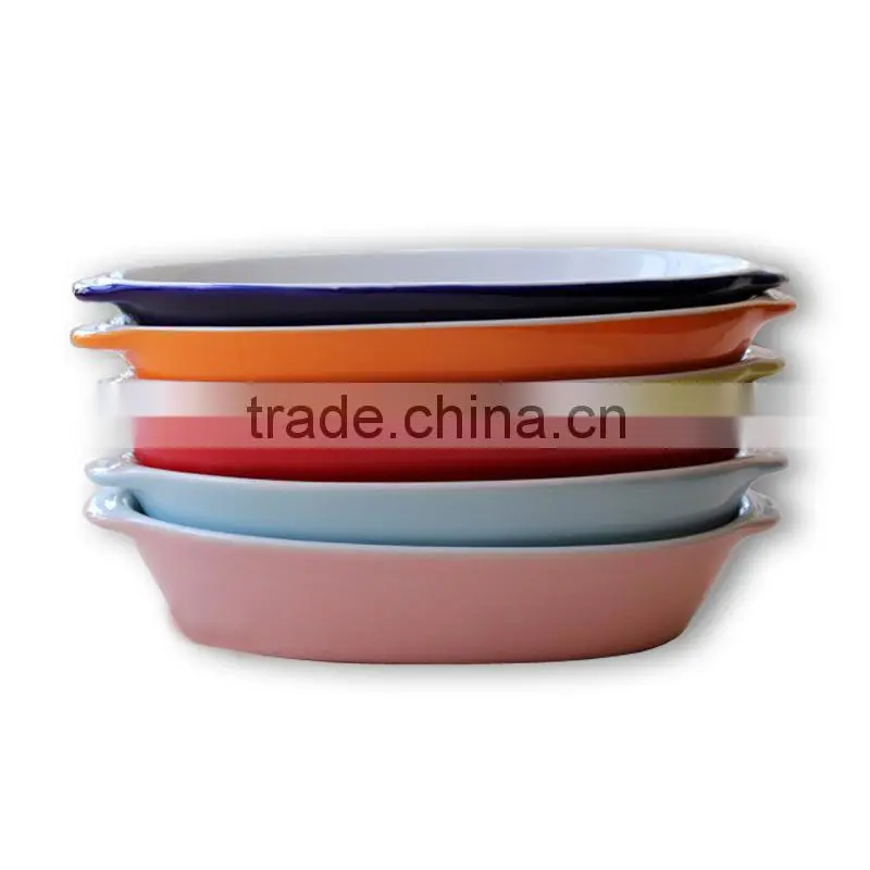 rectangular shaped ceramic baking dish