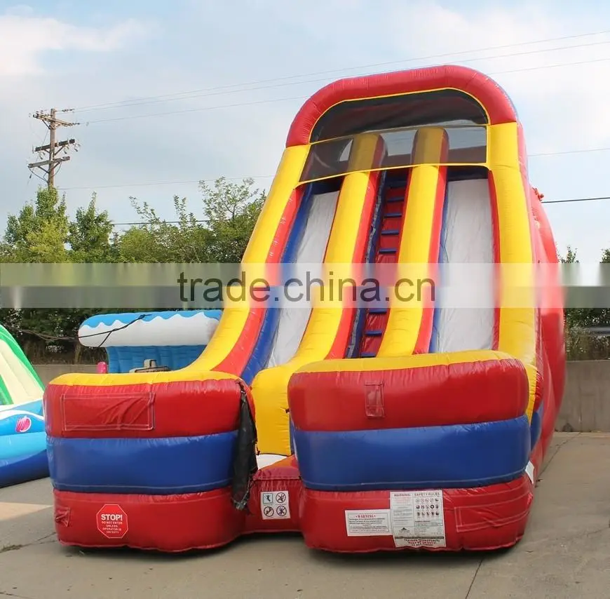 2016 outdoor dual slide inflatable slide
