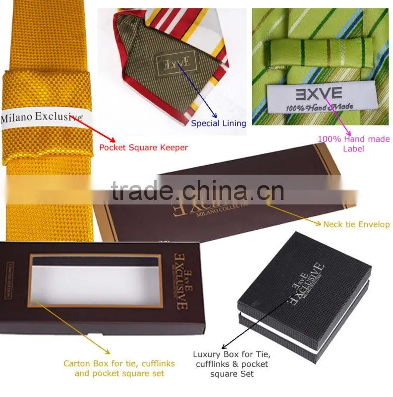 Orange Necktie set, pocket square and cufflink set neck tie, corbata, gravate, krawatte, cravatta, fashion tie