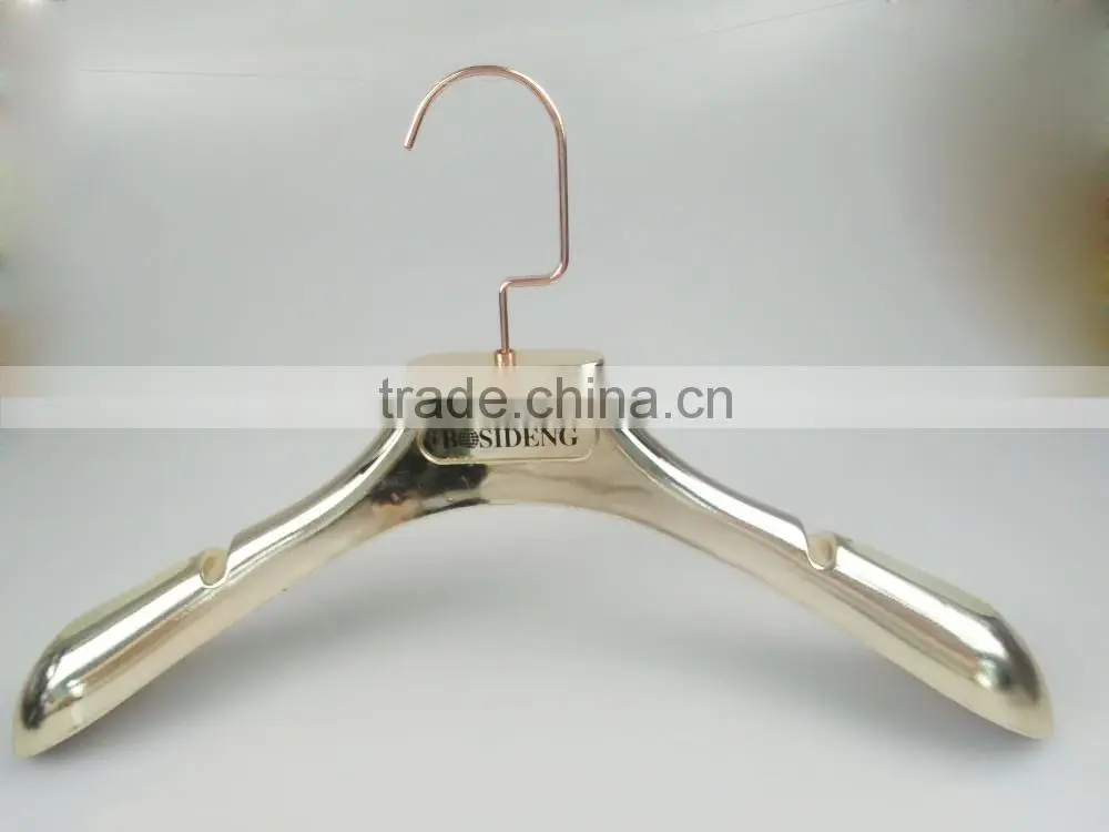 HA6981 durable plastic clothes hanger branded dress coat hanger