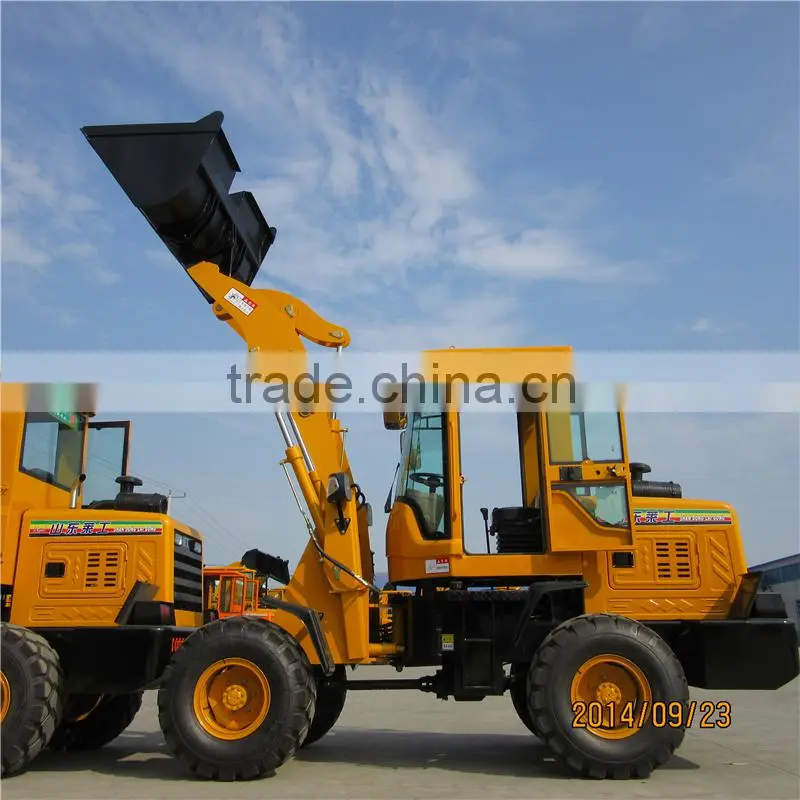 4 wheel drive wheel loader with optional loader bucket for sale