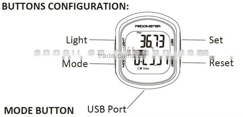 Digital Fitness g sensor USB Wristband Pedometer Watch