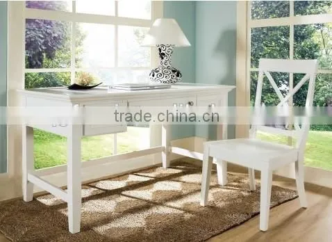 Oak veneers white home office furniture with modern style
