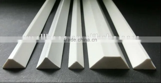 pvc foam fillet/Construction timber fillets/ triangle wood strips/ chamfer strips