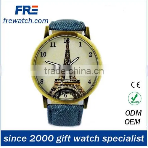 new promotional pu leather wrist watch for women cheap fashion womens watch