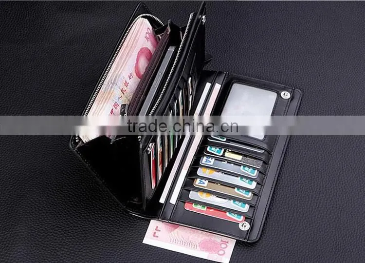 new stylish zipper mobile phone bag men's wallet