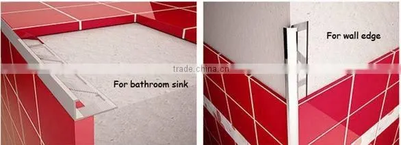 Beautiful aluminium tile trim profile tile accessories