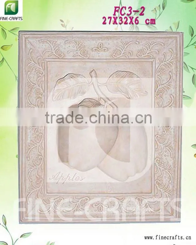 Resin apple wall decoration
