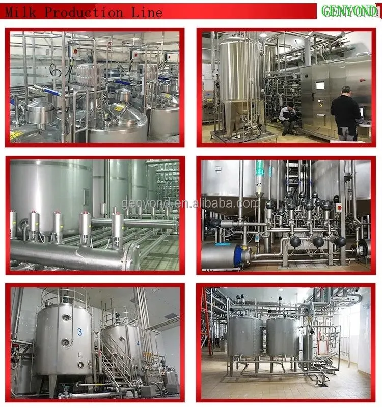 High Efficiency Automatic Industrial Milk Processing Line Dairy Production Line