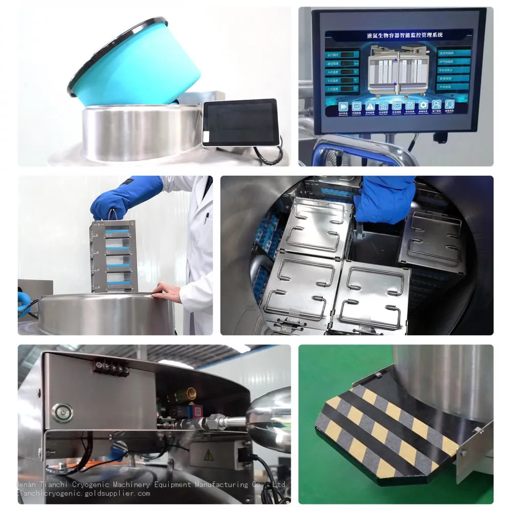 TcCryo stainless steel liquid nitrogen container Details