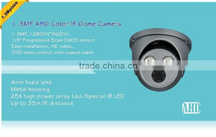 AHD Camera System Outdoor Dome Camera for Surveillance CMOS CCTV Camera