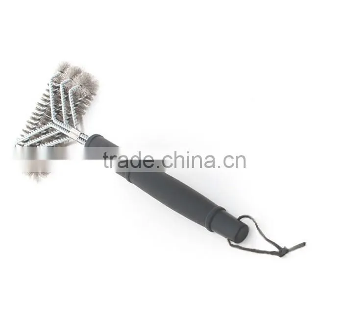 2016 New revolution BBQ Grill Brush 3sided Barbecue Grill Cleaning Brush oven Barbecue Grill Cleaner