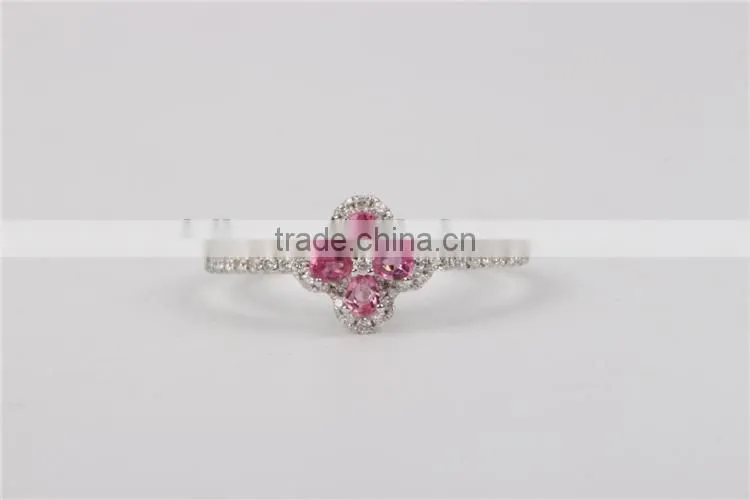 Guangzhou factory OEM 925 sterling silver zircon ring,customize 9k,14k,18k jewelry