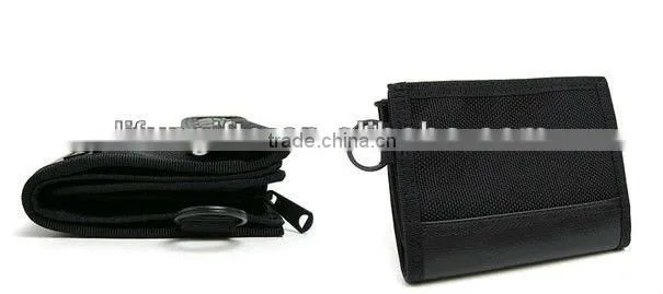 2016 Best sale Promotional Good Price Polyster custom velcro bifold male wallet wholesale