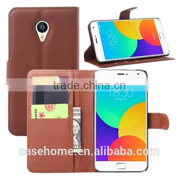 Newest PU Leather Wallet Flip Cover Case for Meizu MX4 Pro