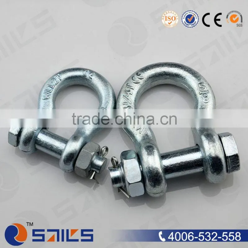 alloy steel bow mooring small bow titanium shackle