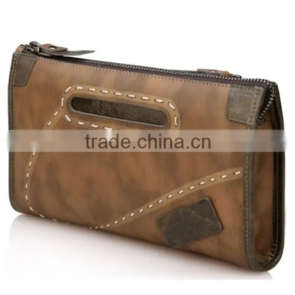 wholesale custom men's clutch bag and leather clutch bags for men