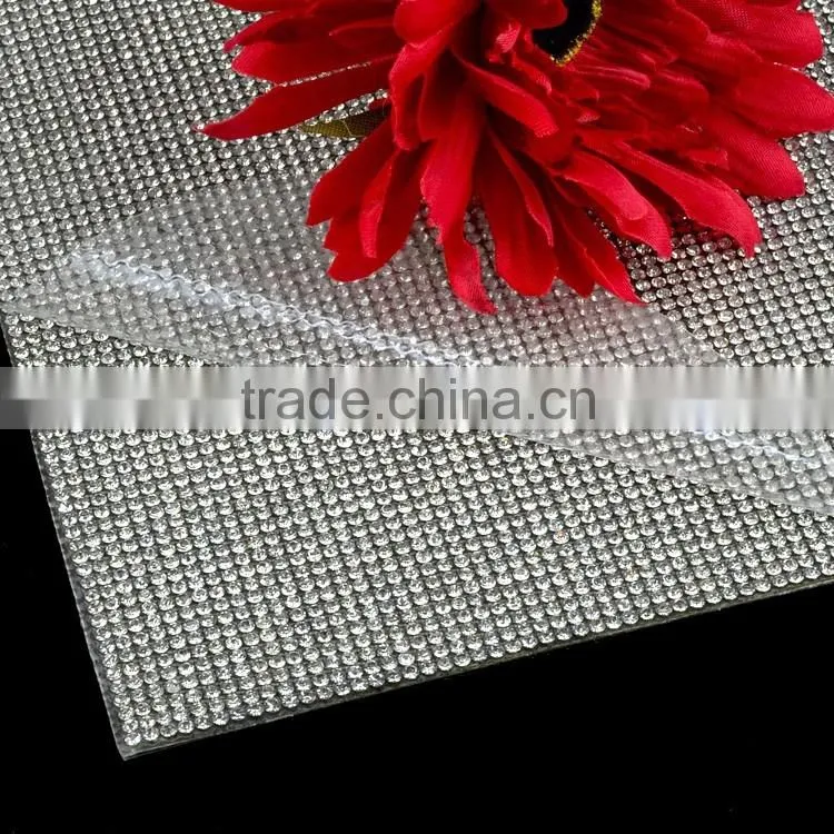 Hot Sale Hotfix Rhinestone mesh, Hot fix Crystal Rhinestone Trimming, Hotfix Crysal Trims Wholesale in China