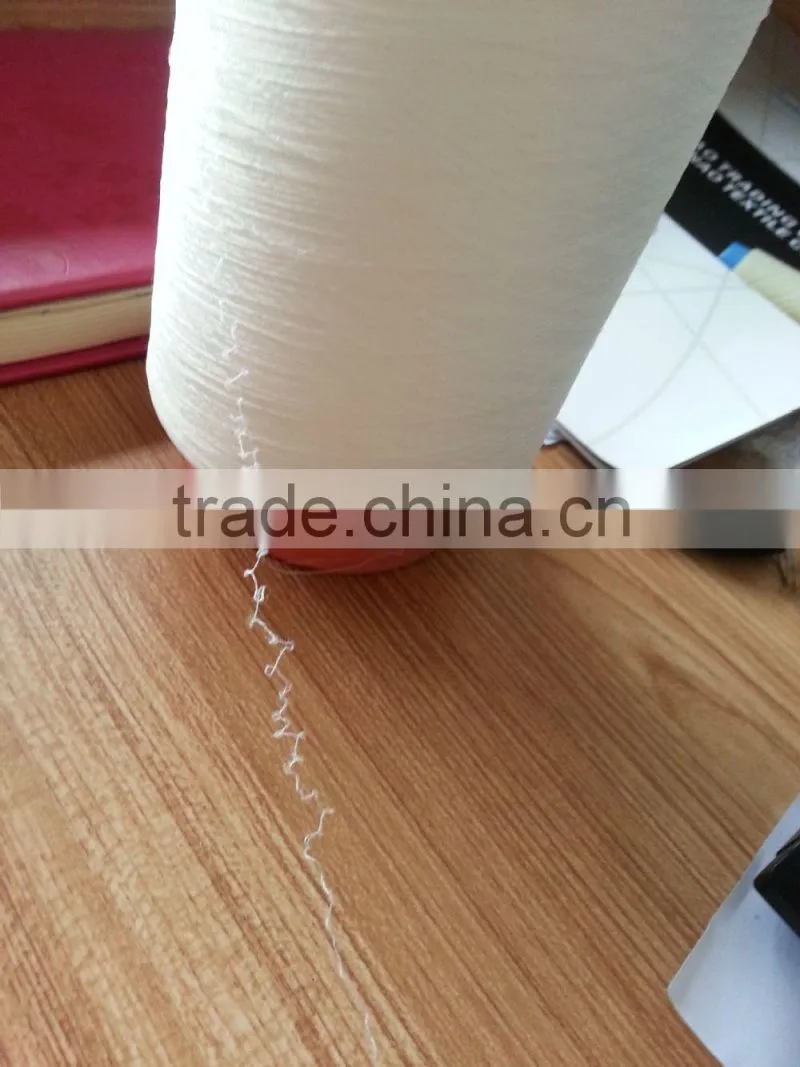 polyester spandex 75/30 covering/polyester crimp elastic yarn knitting weaving use