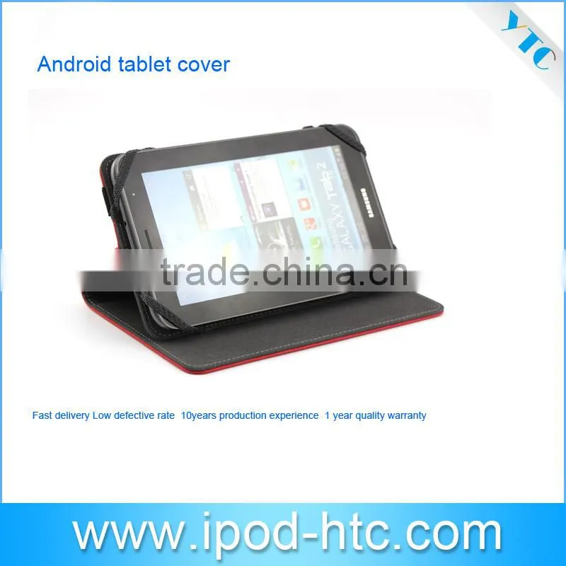 2014 Hot selling Universal Folio Case for 7"~8" Tablet , Top sale Latest Leather Folio case, for iPad folio case