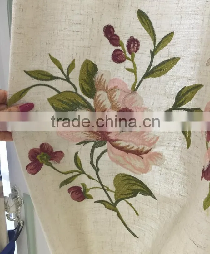 2015 new design European high-grade jacquard polyester curtain
