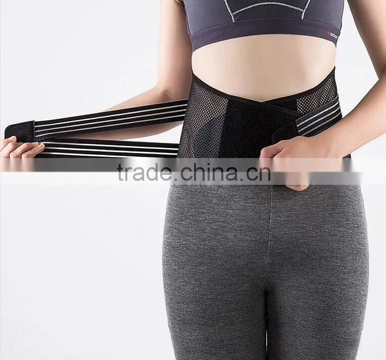 good quality breathable easy adjustable lumbar waist support belt(factory outlets)