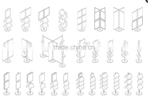 Durable adjustable brochure holder