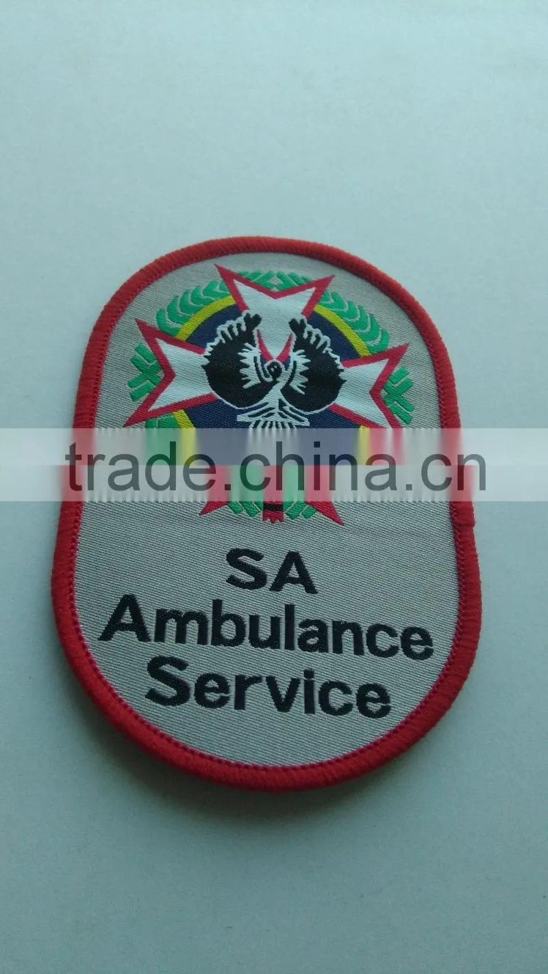 china munufacturer supply good quality over lock border custom badge