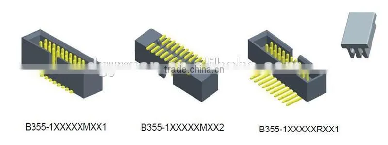 China supplier excellent quality 1.27mm pitch 180 degree box header connector