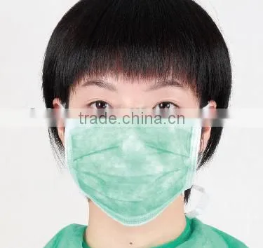 face mask with earloops with ties