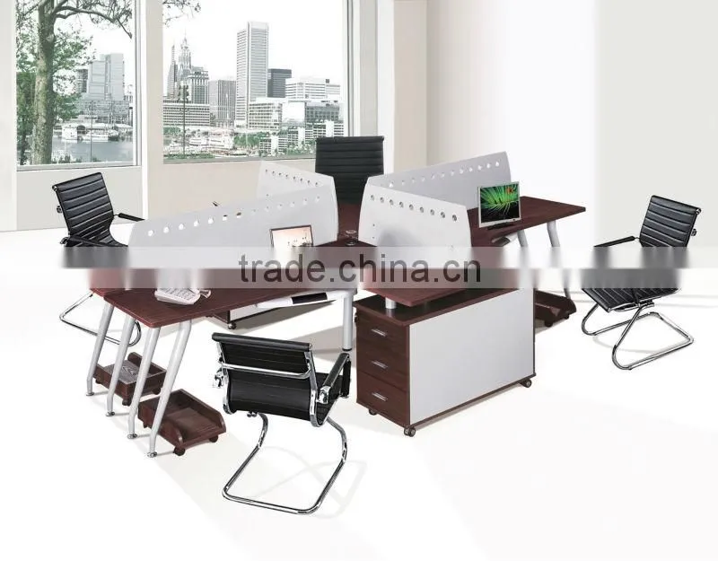 modern high quality steel feet moveable pedestal cabinet work table diverse compound table office workstation partition