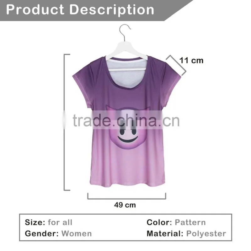 OEM New Arrived 3D Print Latest Custom T shirt Designs for Girls China Suppliers