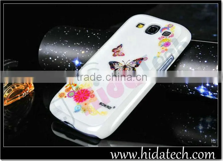 For Samsung Galaxy S3 i9300 Butterfly Flower Hard Case,Factory Direct Selling,OEM/ODM,In Stock SOKAD